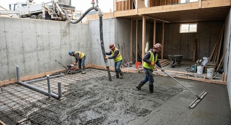 Basement Concrete Installation in Whites Creek, TN