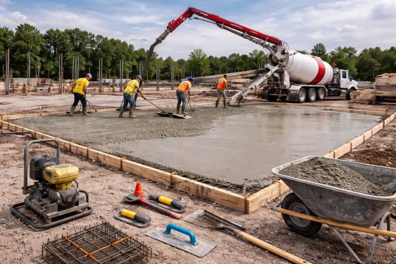 Commercial Slab Installation in La Vergne, TN