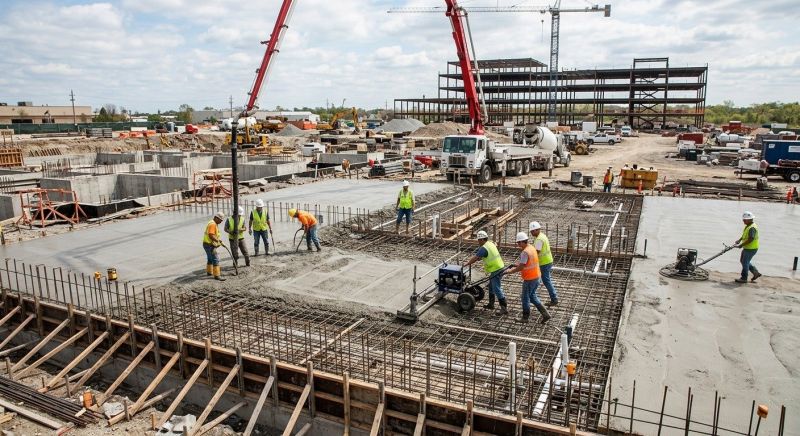 Commercial Slab Installation in Madison, TN